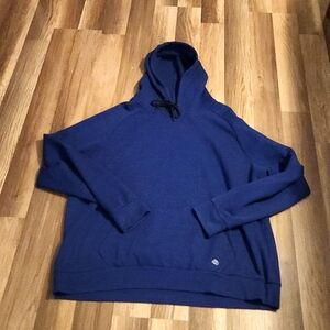 ZELOS Endurance Fleece Pullover Hoodie Size Large Blue in Color Kangaroo Pockets
